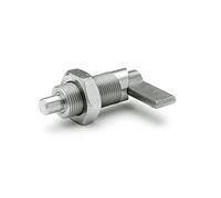 Ganter Normelemente GN 612-8 Chevilles à rainure, Diamètre de boulon 8 mm, argent, GN 612-8-M20X1,5-AK-NI