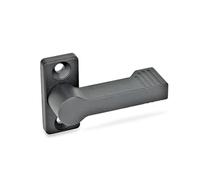 Ganter Normelemente GN 702-17-55-A-SW Verrou de verrouillage, avec 4 positions de verrouillage, noir, longueur du verrou : 55 mm