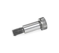 Ganter Normelemente GN 7379-10-M8-100 ISO 7379-24-M20-100 Vis de fixation avec ceinture, argent, ISO 7379-16-M12-70