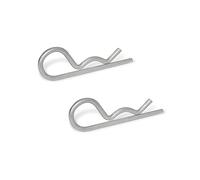 Ganter Normelemente Lot de 2 fiches à ressort en acier inoxydable GN 1024-NI-6-E - Diamètre : 6 mm