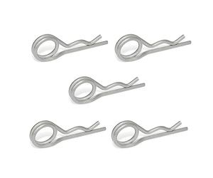Ganter Normelemente | Lot de 5 fiches à ressort | Acier inoxydable | GN 1024-NI-3-D | Double tour | Diamètre 3 mm