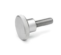 Ganter Normelemente | Vis moletées hautes - DIN 464-M8-20-NI | Filetage M8 | Longueur du filetage : 20 mm | Acier inoxydable NI | 1 pièce