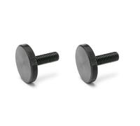 Ganter Normelemente | Vis moletées plates | Vis moletées (forme basse) | DIN 653-M10-30 | 2 pièces | Acier bruni | Filetage : M10 x 30