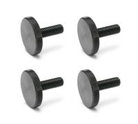 Ganter Normelemente | Vis moletées plates | Vis moletées (forme basse) | DIN 653-M8-30 | 4 pièces | Acier bruni | Filetage : M8 x 30
