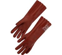 Gants 400 mm protection chimique simple enduction - SINGER - PVC740 T10
