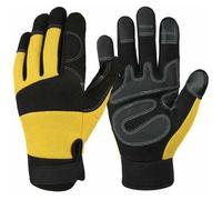 Gants anti-coupure tronçonneuse - Unbrand - Taille XL - Protection 20 m/s - Paume cuir renforcé - Fermeture velcro