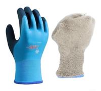 Gants Anti-Coupures pour Crochets et Épines | Latex renforcé, résistance perforation, grip humide idéal, protection hameçons, usage pêche pro(blue)