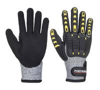 Gants anti-impact anti-coupure 5 Portwest - Gris / Noir XXL