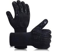 Gants de Barbecue Anti-Chaleur 1 Paire Gants de Four SiliCône Antidérapant Jusqu'à 800°C Universel Gants pour BBQ, Grill, Fo