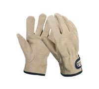 Gants de barbecue en cuir deux couches pour l'extérieur, résistants à la chaleur, antidérapants, résistants au feu, pour la cuisine et le four