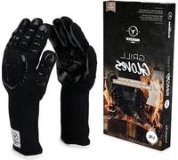 Gants de barbecue Moesta-BBQ 10375 n° 1, taille L/XL - gants résistants à la chaleur jusqu'à 500 °C - Meta-Aramid - s LFGB