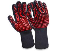 Gants de barbecue résistants à la chaleur de qualité supérieure - Antidérapants, protection jusqu'à 800 °C, ajustement universel pour une cuisson et des grillades en toute sécurité