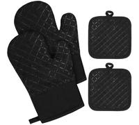 Gants de Cuisine Silicone et Coton Anti-Chaleur