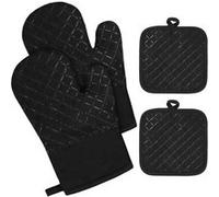 Gants de Cuisine Silicone et Coton Anti-Chaleur