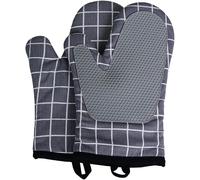 Gants de four coton et silicone résistants à la chaleur