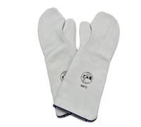 Gants de four en cuir, 25 cm, résistants à la chaleur jusqu'à 300 °C, lot de 2