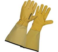 Gants de jardin en cuir, imperméables et résistants aux épines, paire