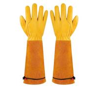 Gants De Jardin Pour Femmes Cuir Respirable Anti-Piqûres Anti-Perforation