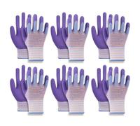 Gants de Jardinage 6 Paires Moufles en Latex Protectrices Anti-Épines et