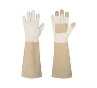 Gants de jardinage en peau de porc avec manchettes étendues | Gants d'élagage pour taille de buissons, gants de travail en cuir à bras long pour protection de jardin