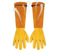 Gants De Jardinage Femme Cuir Respirable Anti-Piqûres Anti-Perforation