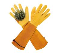 Gants De Jardinage Femme Cuir Respirable Anti-Piqûres Anti-Perforation