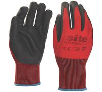 Gants de manutention en nitrile Site KF320 rouge / noir taille XL