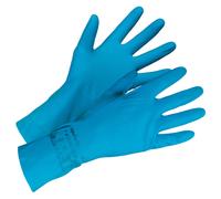 Gants de ménage Ansell Versatouch 87-195 bleus taille 9, lot de 12 paires