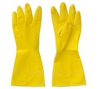 Gants de ménage en latex naturel jaune T8 - DIFAC - MENAGE_M Jaune