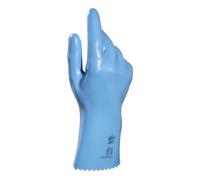 Gants de ménage latex Mapa Jersette 300 bleu - La paire - taille 7