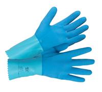 Gants de ménage Mapa Jersette 301 bleus taille 6, lot de 5 paires
