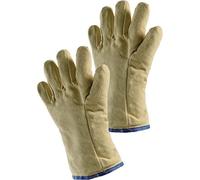 Gants de protection anti-chaleur 5 doigts avec isolation, taille universelle, tissu aramide naturel