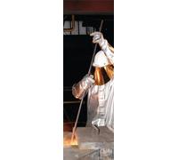 Gants de protection anti-chaleur Fauster avec isolation, taille universelle, tissu PBI naturel