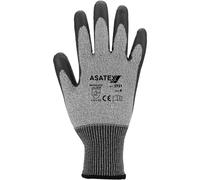 Gants de protection anti-coupures taille 10 gris HDPE/Nyl/EL/fibre de verre avecPolyuréthaneEN388 Cat.II 10PA 10 pcs