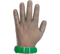 Gants de protection Arcos 615100 acier inoxydable 23 cm ruban vert tailles 1-XS en boîte