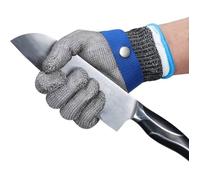 Gants de protection de sécurité en acier inoxydable maille pour couper les gants de travail d'écaillage D'huîtres GL09 M(Un gant)-F