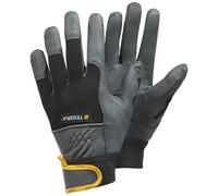 Gants de protection en cuir synthétique a une fermeture velcro TEGERA Pro Microthan Noir Taille 9