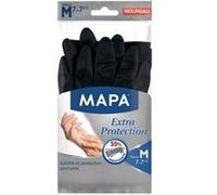 MAPA - Extra Protection - Gants de Ménage en Latex Résistance Renforcée - Solidité et Protection Optimale - Tous types de travaux - Lot de 3 paires - Taille L