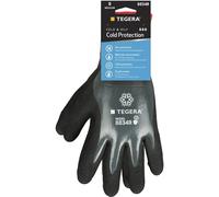 Gants de protection synthétique tricoté doublé TEGERA Noir Taille 8