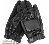 GANTS DE SÉCURITÉ AVEC COUSSIN DE PROTECTION POLICE TACTICAL GANTS EN CUIR NOIR