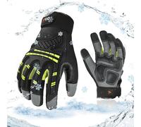 Gants de sécurité mécaniques imperméables pour groupes frigorifiques - Doublure 3M Thinsulate - anti-chocs, anti-vibrations - 20 °C / -4 °F - 1 paire (GA8954FW)