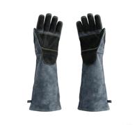 Gants de soudage 60 cm, cuir de vachette résistant à la chaleur, pour | Cuir de vachette, résistant à l'abrasion, protection prolongée de l'avant-bras, prise en main sécurisée