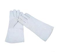 Gants de soudage en cuir de vache fendu résistant à la chaleur avec pouce renforcé pour la protection du barbecue et la sécurité industrielle