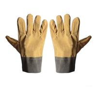 Gants de soudage robustes en cuir de vache pleine fleur pour une protection thermique constante et une durabilité mécanique sur les chantiers de travail