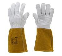 Gants de soudeur EUROWELD 100 TIG fleur caprin manchette croûte 15cm taille 10 COVERGUARD 1WEL100010