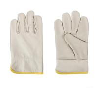 Gants de soudure en cuir de vachette résistants à la chaleur pour soudeurs | Protection contre la chaleur jusqu'à 350 °C, respirant, absorbant la transpiration, idéal pour le soudage MIG/TIG