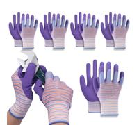 Gants De Travail 6 Paires Moufles Latex Respirantes Anti-Épines Et