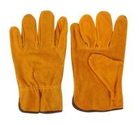 Gants de travail en cuir de vache, résistants à la chaleur, gants de protection for conducteur, soudeur, gants de soudage