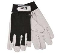 Neo Tools Gants de travail 97-603 - multi-usage, fermeture Velcro, renfort paume - noir - T10