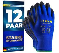 Gants de travail S&R pour hommes, gants de travail, gants de jardin, gants de protection, gants pour mécaniciens, gants de montage, gants de sécurité, gants de protection au travail, gants de travail